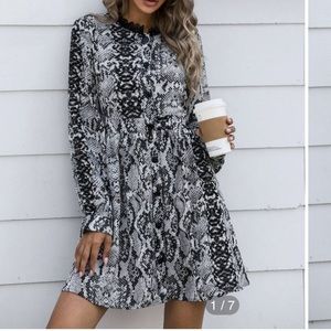 Snake Print Dress
